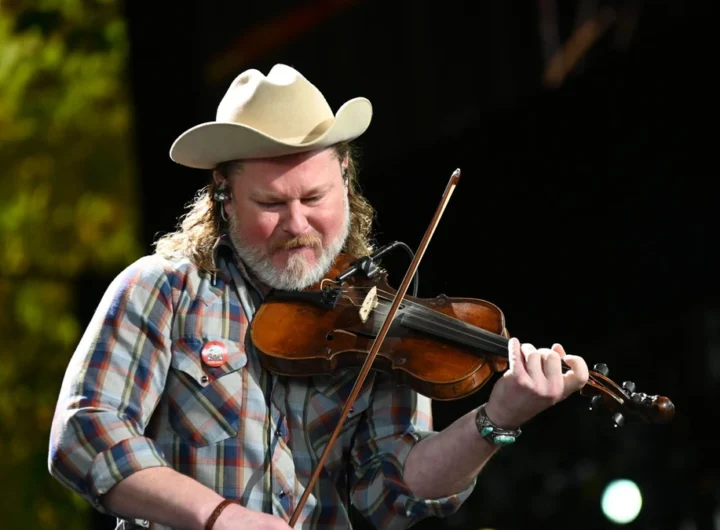 Turnpike Troubadours' fiddle player performs at Farm Aid in Virginia Beach